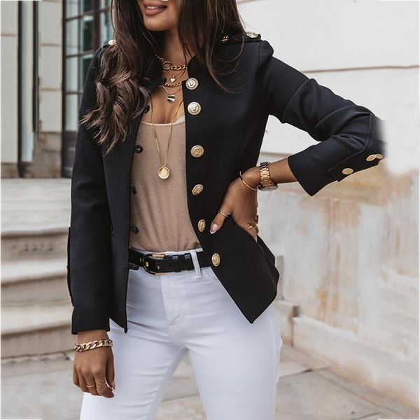 women's jackets office lady elegant solid single breasted buttons long sleeve casual slim jacket coat women winter korean outwear sj735, Black;brown
women's jackets office lady elegant solid single breasted buttons long sleeve casual slim jacket coat women winter korean outwear sj735, Black;brown