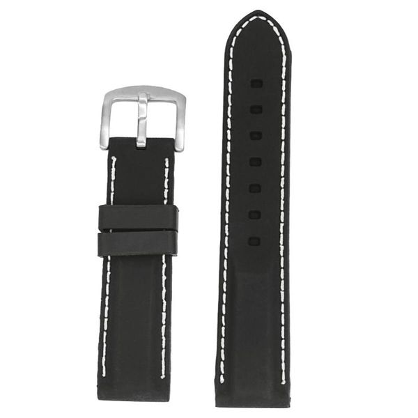 watch bands men black silicone rubber replacement sport band strap with stitching, Black;brown
watch bands men black silicone rubber replacement sport band strap with stitching, Black;brown