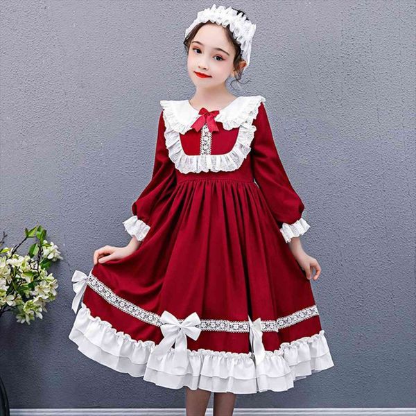 spring kawaii lolita sweet girl dresses girls vintage victorian long sleeve bow lace princess tea party big size, Red;yellow
spring kawaii lolita sweet girl dresses girls vintage victorian long sleeve bow lace princess tea party big size, Red;yellow