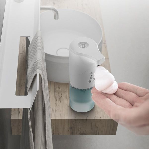 liquid soap dispenser 350ml automatic sensor foam home el bathroom hand washer machine non-contact spray sterilizer white/pink
liquid soap dispenser 350ml automatic sensor foam home el bathroom hand washer machine non-contact spray sterilizer white/pink