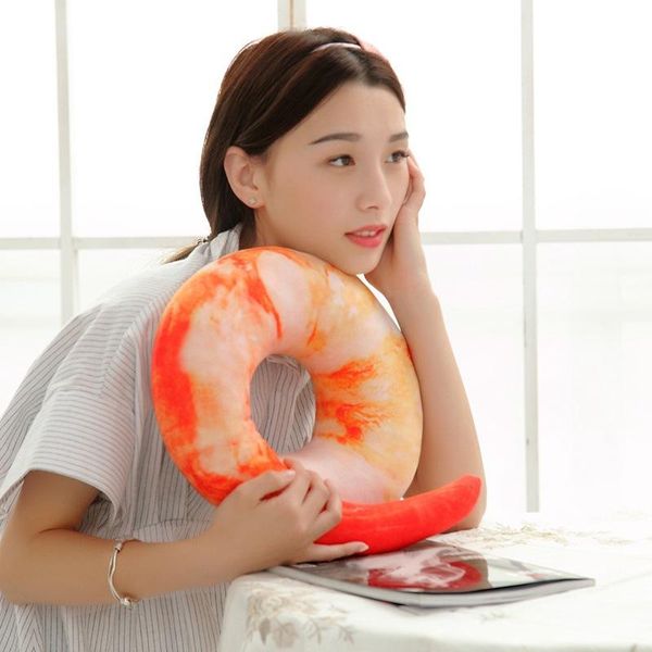 pillow plush toy throw pillows cartoon u-shaped for office naps/cushions simulated shrimp neck 
pillow plush toy throw pillows cartoon u-shaped for office naps/cushions simulated shrimp neck