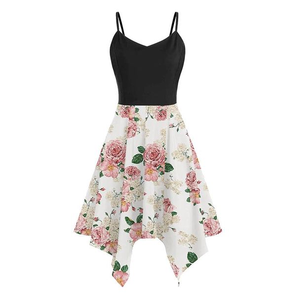 casual dresses woman summer floral dress spaghetti strappy backless party sleeveless frilly flower mini 2021, Black;gray
casual dresses woman summer floral dress spaghetti strappy backless party sleeveless frilly flower mini 2021, Black;gray