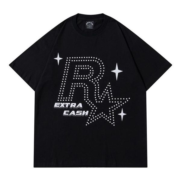men's t-shirts high street national tide vibe wind pearl diamond short-sleeved t-shirt male ins brand hip-hop loose couple half-sleeve, White;black
men's t-shirts high street national tide vibe wind pearl diamond short-sleeved t-shirt male ins brand hip-hop loose couple half-sleeve, White;black