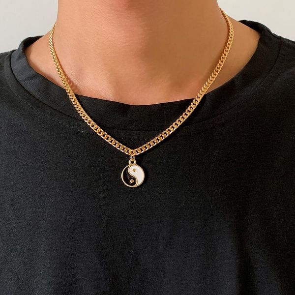 pendant necklaces ingemark vintage tai chi gossip coin choker necklace for women men collier femme 2021 fashion statement valentine gifts, Silver
pendant necklaces ingemark vintage tai chi gossip coin choker necklace for women men collier femme 2021 fashion statement valentine gifts, Silver
