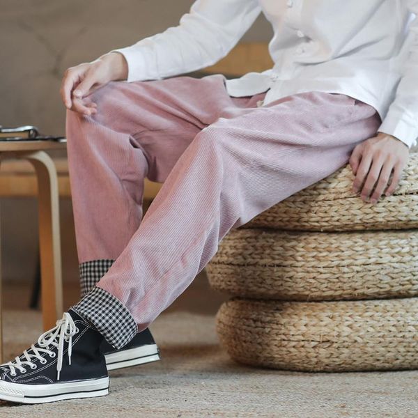 men's pants autumn winter men's trousers lovers loose straight corduroy chinese style tapered for men, Black
men's pants autumn winter men's trousers lovers loose straight corduroy chinese style tapered for men, Black