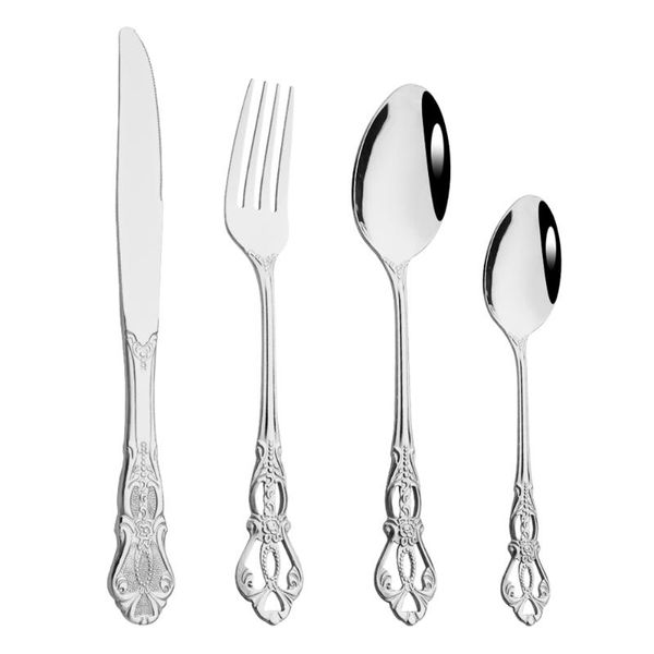 flatware sets 2/4/6/8set silver cutlery stainless steel tableware set kitchen dinnerware fork knife tea spoon wedding for home
flatware sets 2/4/6/8set silver cutlery stainless steel tableware set kitchen dinnerware fork knife tea spoon wedding for home