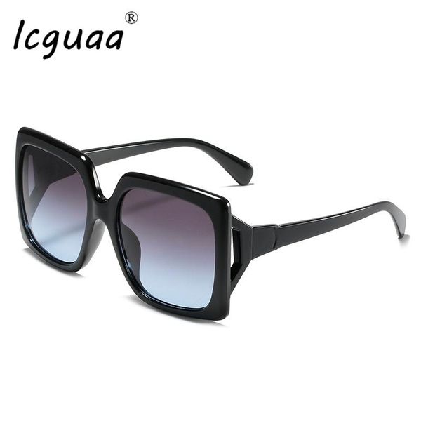 sunglasses oversized square retro big frame glasses brand design for women gradient shades óculos de sol feminino, White;black
sunglasses oversized square retro big frame glasses brand design for women gradient shades óculos de sol feminino, White;black