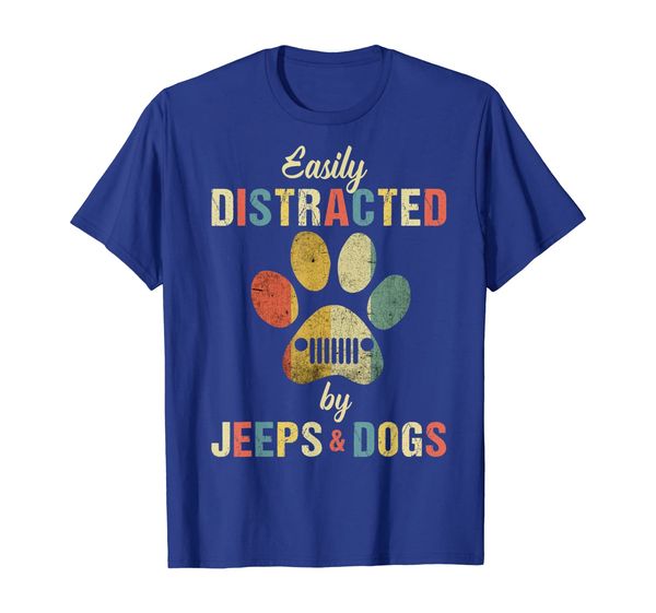 easily distracted by Jeeps dogs Vintage Lover Shirt, White;black 
easily distracted by Jeeps dogs Vintage Lover Shirt, White;black