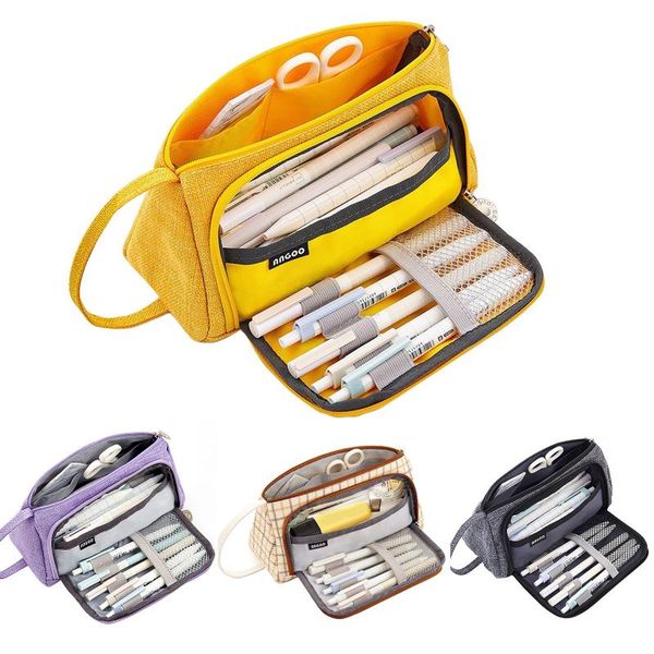 pencil bags large capacity case linen storage bag pouch cosmetic stationery holder trousse office school supplies material escolar
pencil bags large capacity case linen storage bag pouch cosmetic stationery holder trousse office school supplies material escolar
