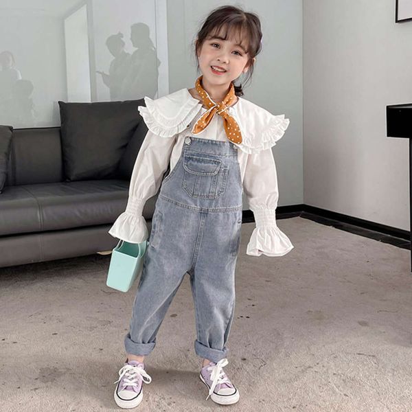 shirt trousers mother and daughter set denim, Blue 
shirt trousers mother and daughter set denim, Blue