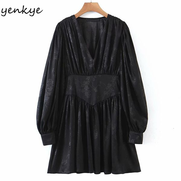 new 2021 women vintage jacquard satin slim a-line female lantern sleeve v neck casual spring short robe ukhh, Black;gray
new 2021 women vintage jacquard satin slim a-line female lantern sleeve v neck casual spring short robe ukhh, Black;gray