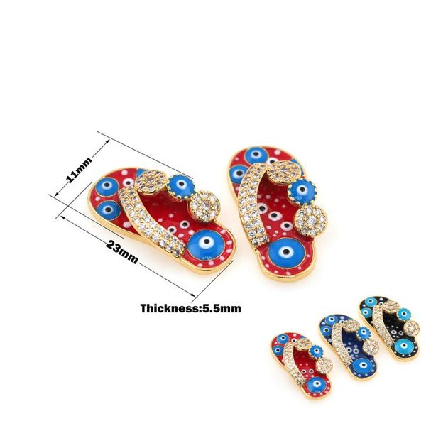 charms enamel flip-flop pendant exquisite and elegant cubic zirconia diy accessories handmade women's jewelry necklace bracelet, Bronze;silver
charms enamel flip-flop pendant exquisite and elegant cubic zirconia diy accessories handmade women's jewelry necklace bracelet, Bronze;silver