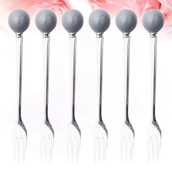 forks 6pcs ceramic handle mini stainless steel fork flatware tableware for cake coffee dessert (grey fork)
forks 6pcs ceramic handle mini stainless steel fork flatware tableware for cake coffee dessert (grey fork)
