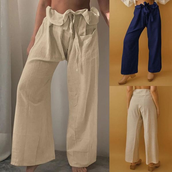 women's pants & capris celmia oversized women high waist long fashion linen causal loose pantalon femme palazzo female belted pant muje, Black;white
women's pants & capris celmia oversized women high waist long fashion linen causal loose pantalon femme palazzo female belted pant muje, Black;white