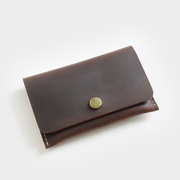 card holders vintage handmade holder men genuine leather wallet for cards small hasp minimalist, Brown;gray
card holders vintage handmade holder men genuine leather wallet for cards small hasp minimalist, Brown;gray