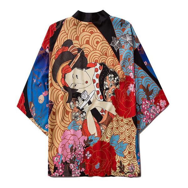ethnic clothing japanese kimono streetwear ukiyo-e flower print cosplay cardigan robe haori obi traditional clothes women men, Red
ethnic clothing japanese kimono streetwear ukiyo-e flower print cosplay cardigan robe haori obi traditional clothes women men, Red