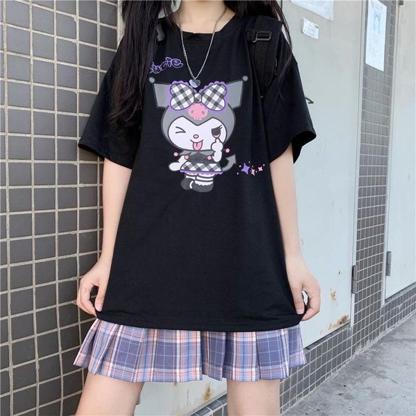 new harajuku cartoon cute funny print short sleeve kuromi t-shirt summer street wear o-neck sweet girl t-shirt korean versio, White
new harajuku cartoon cute funny print short sleeve kuromi t-shirt summer street wear o-neck sweet girl t-shirt korean versio, White