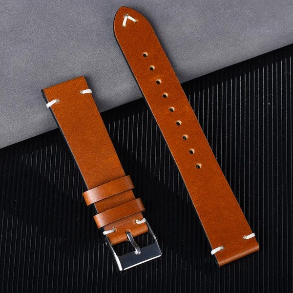 watch bands retro genuine leather strap 20mm 22mm oil wax oily discoloration cowhide watchband business, Black;brown
watch bands retro genuine leather strap 20mm 22mm oil wax oily discoloration cowhide watchband business, Black;brown