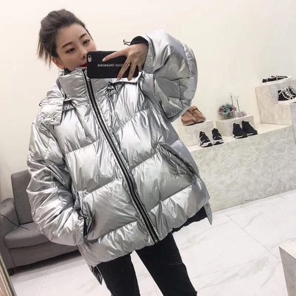women's down & parkas 2021 winter loose hooded jacket women shiny silver white duck thickened warmth for men and, Black
women's down & parkas 2021 winter loose hooded jacket women shiny silver white duck thickened warmth for men and, Black