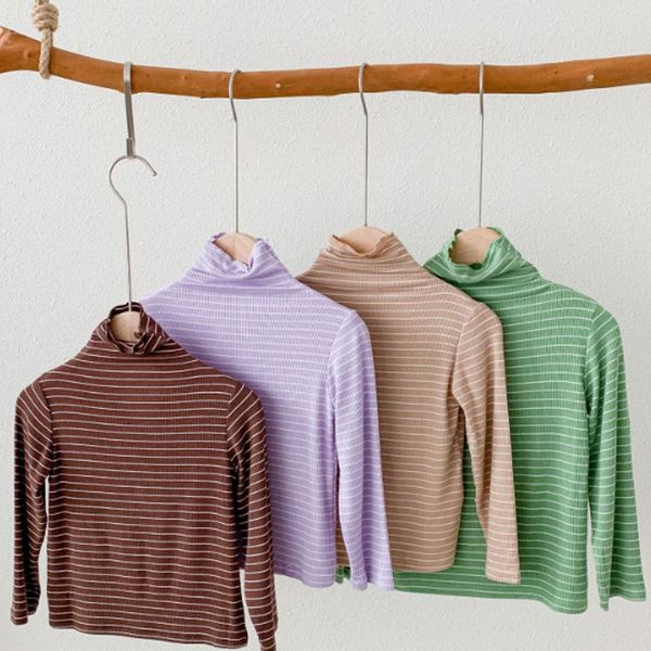2021 kids t shirt new autumn long sleeve girls clothes striped turtleneck undershirt versatile fashion cotton costumes tees 2-8y q5y7, Blue
2021 kids t shirt new autumn long sleeve girls clothes striped turtleneck undershirt versatile fashion cotton costumes tees 2-8y q5y7, Blue