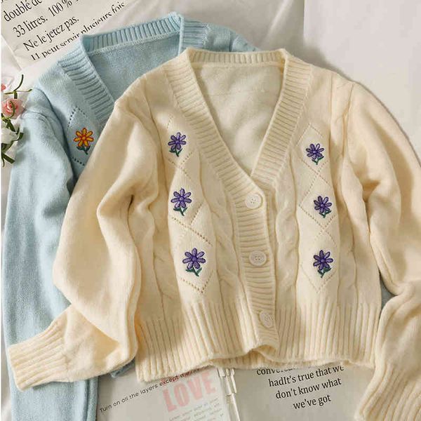 women's sweaters suéter feminino bordado de linho outono suéter curto manga comprida coreano simples solto icuk, White;black
women's sweaters suéter feminino bordado de linho outono suéter curto manga comprida coreano simples solto icuk, White;black