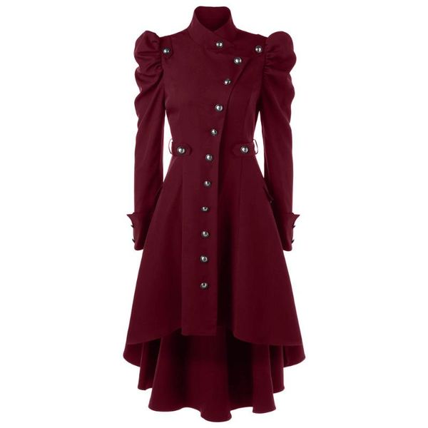 women's jackets fashion ladies stand collar woolen windbreaker tuxedo jacket womens vintage steampunk long coat gothic overcoat, Black;brown
women's jackets fashion ladies stand collar woolen windbreaker tuxedo jacket womens vintage steampunk long coat gothic overcoat, Black;brown