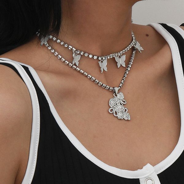 creative jewelry, simple personality, multi-layer butterfly necklace, temperament, clavicle neck chain, Silver
creative jewelry, simple personality, multi-layer butterfly necklace, temperament, clavicle neck chain, Silver