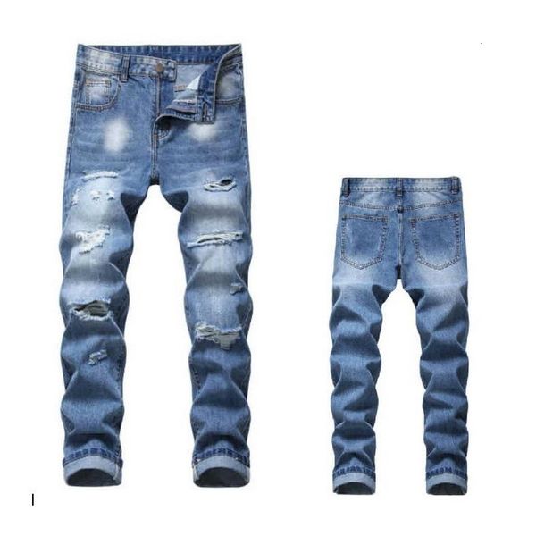 2021 ripped slim-fit right pipes multi-gate non-stretch jeans men of cats broek without belt, Blue
2021 ripped slim-fit right pipes multi-gate non-stretch jeans men of cats broek without belt, Blue