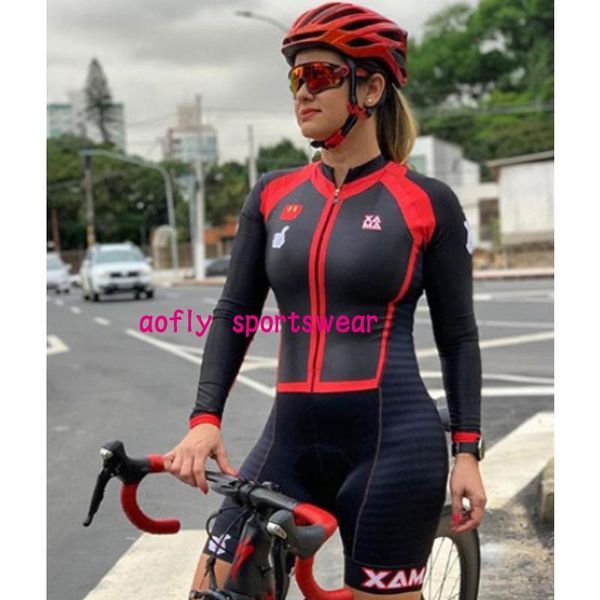 racing sets 2021 xama pro women's long sleeve cycling triathlon macaquinho ciclismo feminino bike clothing skinsuit gel swimsuit kits, Black;blue
racing sets 2021 xama pro women's long sleeve cycling triathlon macaquinho ciclismo feminino bike clothing skinsuit gel swimsuit kits, Black;blue