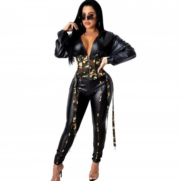 camuflage splice leather 2 piece of garment for women's clothes harvest and suit pants new fall lady from the office plutonium 0af, Gray
camuflage splice leather 2 piece of garment for women's clothes harvest and suit pants new fall lady from the office plutonium 0af, Gray