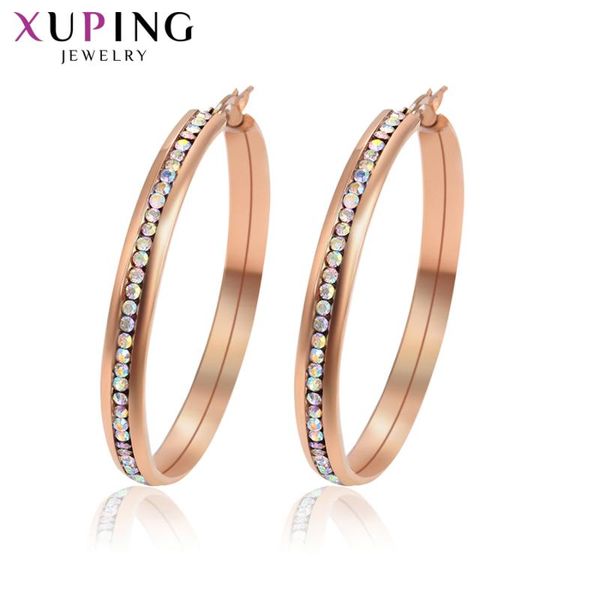 xuping hoop earrings women fashion stainless steel popular jewelry european style family party gift 98875, Golden;silver
xuping hoop earrings women fashion stainless steel popular jewelry european style family party gift 98875, Golden;silver