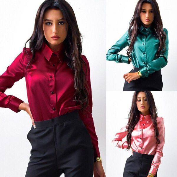 women's blouses & shirts casual v neck long sleeve blouse loose office ladies work shirt, White
women's blouses & shirts casual v neck long sleeve blouse loose office ladies work shirt, White