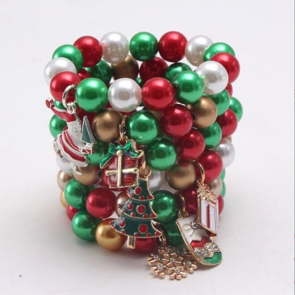 jewelry christmas gifts strands charms alloy crystal santa claus tree snowflake pendant bangles children bracelets beads for party gift, Black
jewelry christmas gifts strands charms alloy crystal santa claus tree snowflake pendant bangles children bracelets beads for party gift, Black