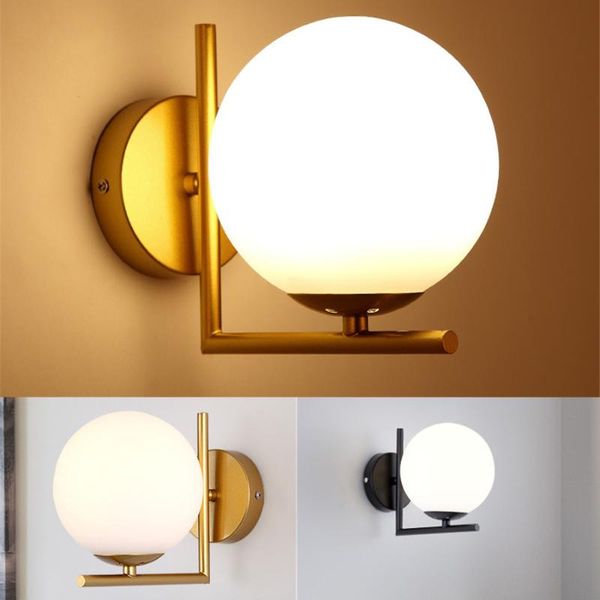 wall lamp modern metal glass ball led indoor lights fixture for aisle corridor bathroom bedroom bedside decoration
wall lamp modern metal glass ball led indoor lights fixture for aisle corridor bathroom bedroom bedside decoration