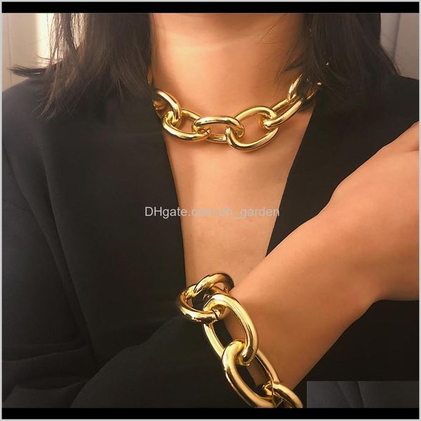 chokers & pendants punk curb cuban chunky thick choker necklaces collar charm hip hop gold color necklace bracelet sets women jewelry drop d, Golden;silver
chokers & pendants punk curb cuban chunky thick choker necklaces collar charm hip hop gold color necklace bracelet sets women jewelry drop d, Golden;silver