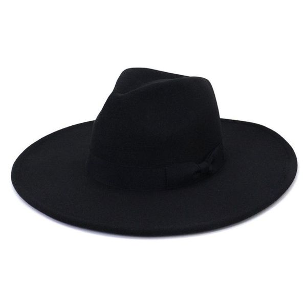 wide brim hats fashion bow flat jazz wedding hat woolen fedoras big eaves for men|women, Blue;gray
wide brim hats fashion bow flat jazz wedding hat woolen fedoras big eaves for men|women, Blue;gray