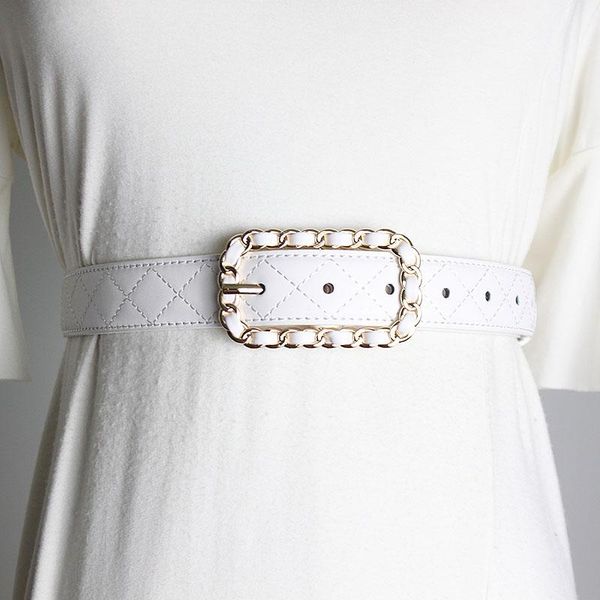 belts chntensho lingge belt women's decorative suit with skirt leather fashion versatile waistband, Black;brown
belts chntensho lingge belt women's decorative suit with skirt leather fashion versatile waistband, Black;brown