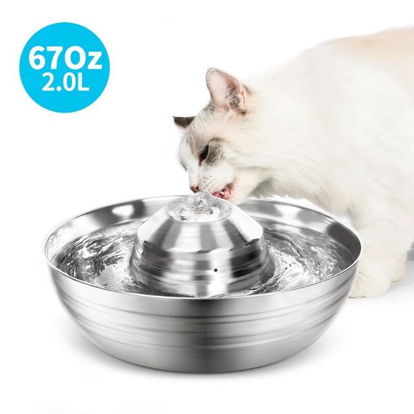cat bowls & feeders fountain stainless steel pet double bowl 2 l/67 oz drinking for cats and dogs superquietandautomaticwater dispenser
cat bowls & feeders fountain stainless steel pet double bowl 2 l/67 oz drinking for cats and dogs superquietandautomaticwater dispenser