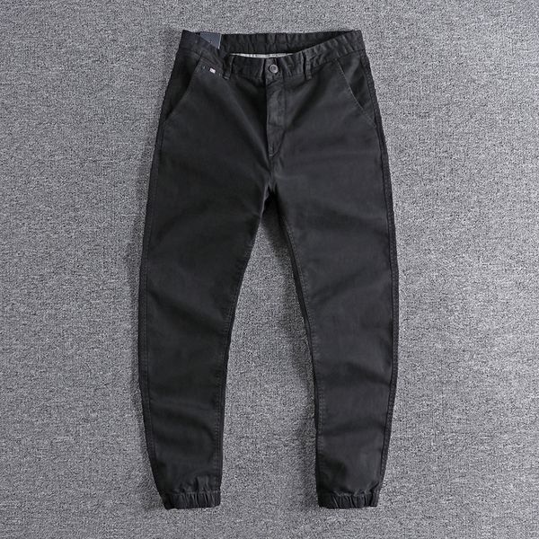 2021 european and american trend woven elastic legged casual men's slim small feet black pants tapered trouser 0786 eogz
2021 european and american trend woven elastic legged casual men's slim small feet black pants tapered trouser 0786 eogz