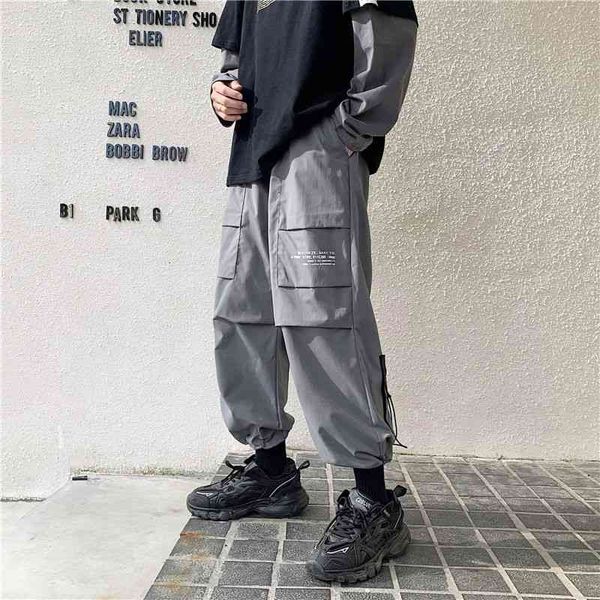 men's pants spring summer cargo fashion retro pocket casual men streetwear korean loose hip-hop straight-leg mens hwlt, Black
men's pants spring summer cargo fashion retro pocket casual men streetwear korean loose hip-hop straight-leg mens hwlt, Black