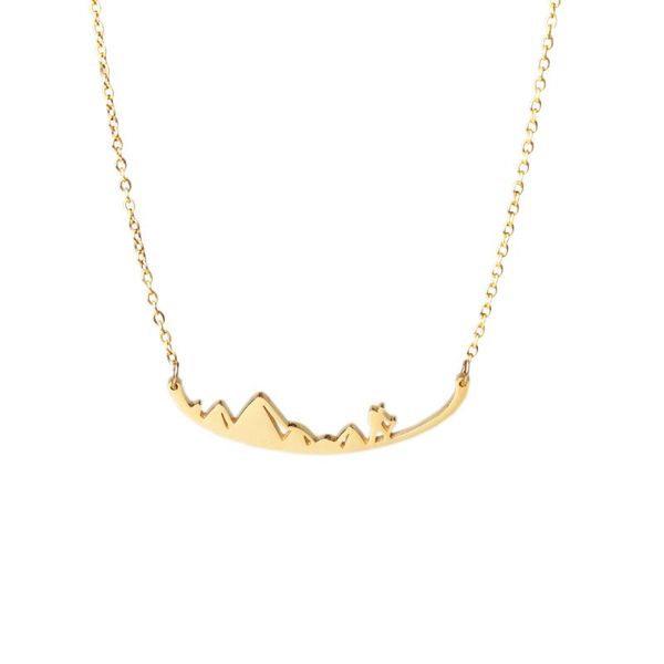 chains stainless steel mountain climbing brave pendant necklace jewelry women adventure necklaces gift for him, Silver
chains stainless steel mountain climbing brave pendant necklace jewelry women adventure necklaces gift for him, Silver