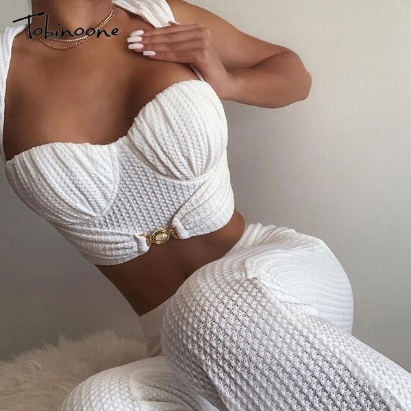 women's two piece pants tobinoone set women sleeveless crop and long suits autumn outfits clothing woman sport sets tracksuit, White
women's two piece pants tobinoone set women sleeveless crop and long suits autumn outfits clothing woman sport sets tracksuit, White