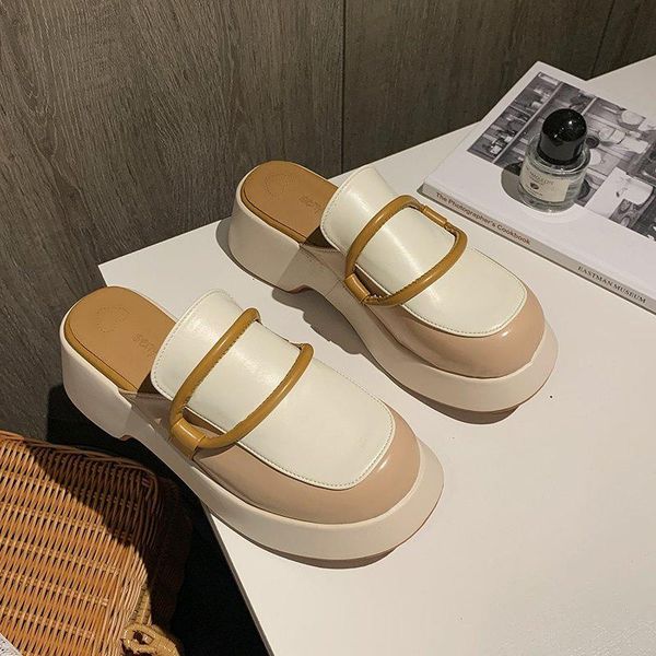 slippers shoes woman 2021 loafers soft cover toe low female mule platform pantofle comfort mules slides rubber rome pu basic, Black
slippers shoes woman 2021 loafers soft cover toe low female mule platform pantofle comfort mules slides rubber rome pu basic, Black