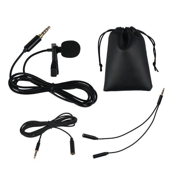 2m mini portable lavalier microphone clip-on lapel lavalier mic wired condenser microphone for lappc conference work
2m mini portable lavalier microphone clip-on lapel lavalier mic wired condenser microphone for lappc conference work
