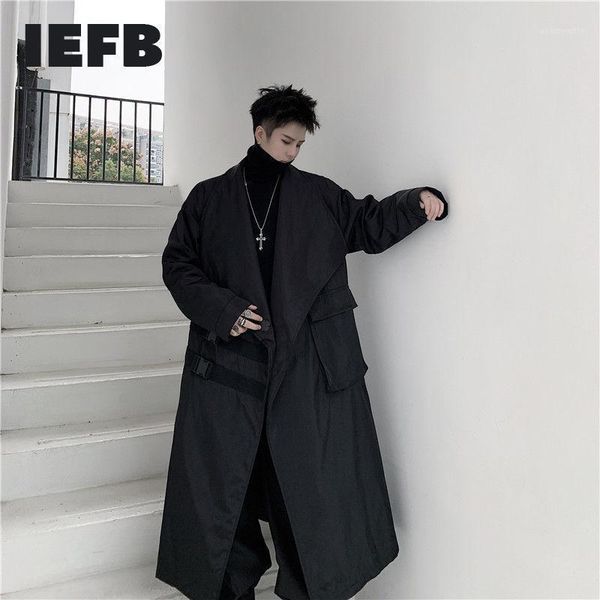 big lapel black long trench coat for men 2021 spring carabiner decorative pockets loose size windbreaker 9y4708 men's coats, Tan;black
big lapel black long trench coat for men 2021 spring carabiner decorative pockets loose size windbreaker 9y4708 men's coats, Tan;black