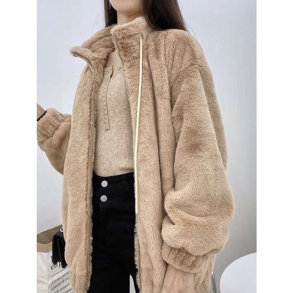 autumn and winter 2020 new ins net red versatile rabbit hair stand collar jacket plush women's tweed coat, Black
autumn and winter 2020 new ins net red versatile rabbit hair stand collar jacket plush women's tweed coat, Black