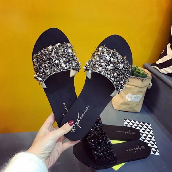 slippers sagace shoes flip flops fashion sandals summer wedges rhinestone slips casual women 2021ju8, Black
slippers sagace shoes flip flops fashion sandals summer wedges rhinestone slips casual women 2021ju8, Black