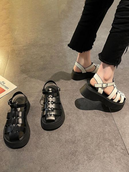 sandals one word buckle roman summer fashion all-match thick-soled large size 35-40 women's shoes, Black
sandals one word buckle roman summer fashion all-match thick-soled large size 35-40 women's shoes, Black