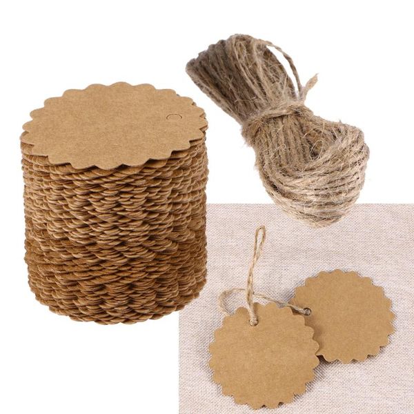 other arts and crafts 100pcs 60mm round scalloped kraft paper / gift tag diy luggage price label with 10m jute twine (brown)
other arts and crafts 100pcs 60mm round scalloped kraft paper / gift tag diy luggage price label with 10m jute twine (brown)