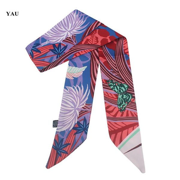 scarves 95cm*5cm chrysanthemum butterfly printed small scarf women twill silk headband long bag ribbon, Blue;gray
scarves 95cm*5cm chrysanthemum butterfly printed small scarf women twill silk headband long bag ribbon, Blue;gray